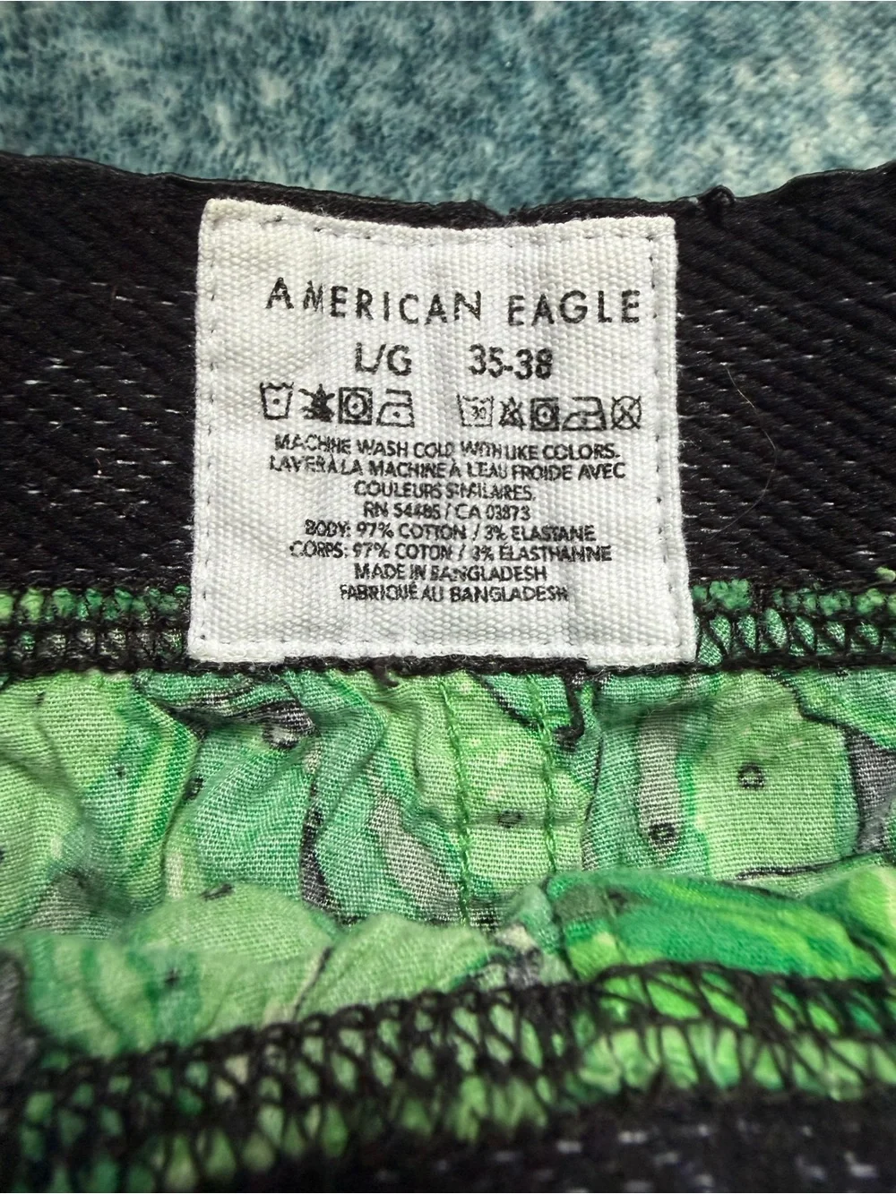 American Eagle Outfitters Green Pickle-Pattern Men’s Boxer Shorts